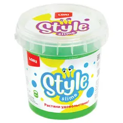 Слайм Style Slime классический &quot;Зеленый с ароматом яблока&quot;, 150 мл, LORI, Сл-003, фото 1