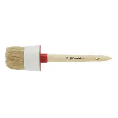 Кисть круглая 60 мм, натуральная щетина, деревянная ручка, для масляных красок, лаков, MATRIX, 82088, фото 1