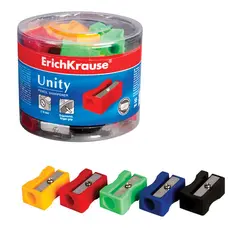 Точилка ERICH KRAUSE &quot;Unity&quot;, пластиковая, прямоугольная, цвет ассорти, 38012, фото 1