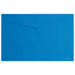 Папка-конверт с кнопкой ERICH KRAUSE &quot;Classic&quot;, A4, до 120 листов, непрозрачная, синяя, 0,18 мм, 47110, фото 1