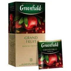 Чай GREENFIELD (Гринфилд) &quot;Grand Fruit&quot;, черный, гранат-розмарин, 25 пак. в конв. по 1,5г, ш/к 13874, 1387-10, фото 1