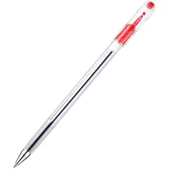 Ручка шариковая MunHwa &quot;Option&quot; красная, 0,5мм, штрих-код, фото 1