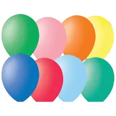 Воздушные шары, 100шт., М12/30см, Поиск, ассорти, пастель, фото 1