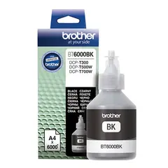 Чернила BROTHER (BT-6000BK) для СНПЧ Brother DCP-T500W\T700W\T300, черные, ресурс 6000 стр., оригинальные, BT6000BK, фото 1