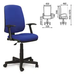 Кресло BRABIX &quot;Basic MG-310&quot;, с подлокотниками, синее, KB-12, 531413, фото 1