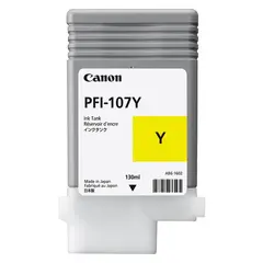 Картридж струйный CANON (PFI-107Y) iPF680/685/780/785, желтый, оригинальный, 130 мл, 6708B001, фото 1