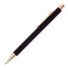 Ручка бизнес-класса шариковая BRAUBERG Piano, СИНЯЯ, корпус черный с золот., линия 0,, 143473, фото 1