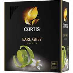 Чай CURTIS &quot;Earl Grey&quot;, черный с бергамотом, 100 пакетиков в конвертах по 2 г, 510421, фото 1