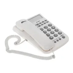 Телефон RITMIX RT-440 white, АОН, спикерфон, быстрый набор 3 номеров, автодозвон, дата, время, белый, 15118353, фото 1