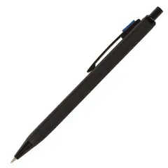 Ручка бизнес-класса шариковая BRAUBERG Tono, СИНЯЯ, корпус черный, синие детали, 0,5м, 143489, фото 1