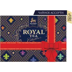 Чай RICHARD &quot;Royal Tea Collection&quot;, ассорти 15 вкусов, 120 пакетиков по 1,9 г, 100839, фото 1