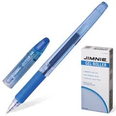 Ручка гелевая с грипом ZEBRA &quot;Jimnie&quot;, СИНЯЯ, корпус тонированный, узел 0,7 мм, линия письма 0,5 мм, JJB101-BL, фото 1