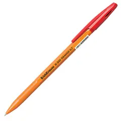 Ручка шариковая ERICH KRAUSE &quot;R-301 Orange&quot;, КРАСНАЯ, корпус оранжевый, узел 0,7 мм, линия письма 0,35 мм, 43196, фото 1