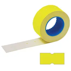 Этикет-лента 21х12 мм, прямоугольная, желтая, КОМПЛЕКТ 100 рулонов по 800 шт., STAFF, 128448, фото 1