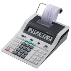 Калькулятор печатающий CITIZEN CX-121N, 12 разрядов, 260х194 мм (бумажный ролик 110364, картридж 250197), фото 1