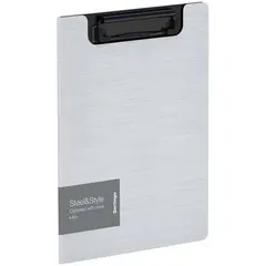 Папка-планшет с зажимом Berlingo &quot;Steel&amp;Style&quot; A5+, 1800мкм, пластик (полифом), белая, фото 1