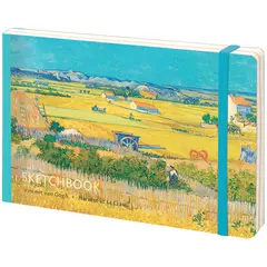 Скетчбук - альбом для рисования 80л. А5 &quot;Van Gogh&quot;, 100г/м2, тв.обл, карман, доп.листы крафт, фото 1