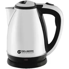 Чайник электрический Gelberk GL-316, 1.8л, 1500Вт, нержавеющая сталь, черный, фото 1