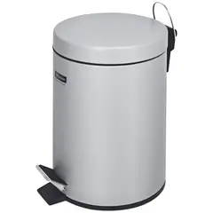 Ведро-контейнер для мусора (урна) OfficeClean Professional, 5л., серое, матовое, фото 1