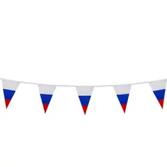 Гирлянда из флагов России, длина 5м, 10 треугольных флажков 20х30см, BRAUBERG, 550186, RU27, фото 1