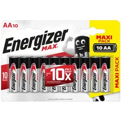 Батарейка Energizer Max АА (LR06) алкалиновая, 10BL, фото 1