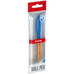 Ручка шариковая Berlingo &quot;Skyline&quot;, светло-синяя, 0,7мм, игольчатый стержень, грип,  пакет, фото 1