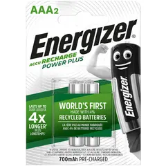 Аккумулятор Energizer Power Plus AAA (HR03) 700mAh 2B, фото 1