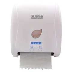 Диспенсер для полотенец в рулонах LAIMA PROFESSIONAL ECO (Система Н1), механический, белый, ABS-пластик, 606550, фото 1