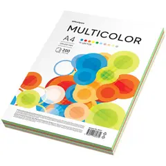 Бумага цветная OfficeSpace &quot;Multicolor&quot;, A4, 80 г/м², 200л., (10 цветов), фото 1