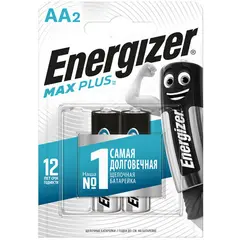 Батарейка Energizer Max Plus АА (LR06) алкалиновая, 2BL, фото 1