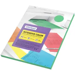 Бумага цветная OfficeSpace &quot;Intensive Color&quot;, A4, 80 г/м², 100л., (зеленый), фото 1