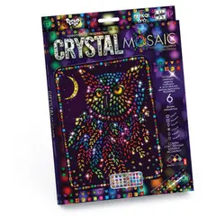 Алмазная мозаика Danko toys &quot;Crystal Mosaic. Сова&quot;, европодвес, фото 1