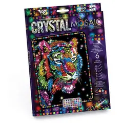 Алмазная мозаика Danko toys &quot;Crystal Mosaic. Тигр&quot;, европодвес, фото 1
