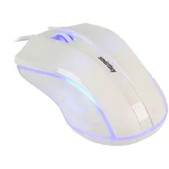 Мышь Smartbuy ONE 338, USB, с подсветкой, белый, 2btn+Roll, фото 1