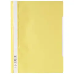 Папка-скоросшиватель пластик. Durable, А4, 180мкм, желтая с прозр. верхом, фото 1