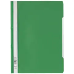 Папка-скоросшиватель пластик. Durable, А4, 180мкм, зеленая с прозр. верхом, фото 1