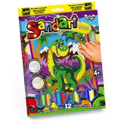 Фреска-картина из песка Danko toys &quot;Sand Art. Динозаврик&quot;, картонная коробка, фото 1