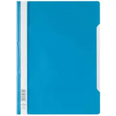 Папка-скоросшиватель пластик. Durable, А4, 180мкм, синяя с прозр. верхом, фото 1