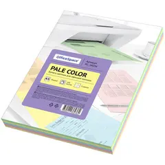 Бумага цветная OfficeSpace &quot;Pale Color&quot;, A5, 80 г/м², 100л., (5 цветов), фото 1