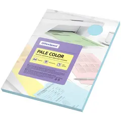 Бумага цветная OfficeSpace &quot;Pale Color&quot;, A4, 80 г/м², 100л., (голубой), фото 1