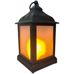 Декоративный светодиодный светильник-фонарь Artstyle, TL-952B, с эффектом пламени свечи, черный, фото 1