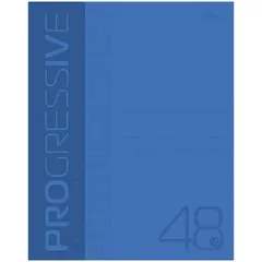 Тетрадь 48л., А5, клетка Hatber &quot;Progressive&quot;, пластиковая обложка, синяя, фото 1
