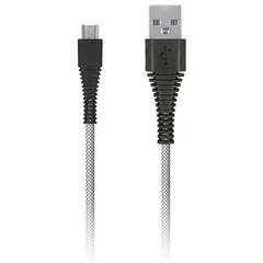 Кабель Smartbuy Сarbon, USB2.0 (A) - microUSB (B), экстрапрочный, 2A output, 2м, белый, фото 1