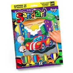 Фреска-картина из песка Danko toys &quot;Sand Art. Машина&quot;, картонная коробка, фото 1