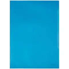 Папка-уголок Durable, А4+, 180мкм, прозрачная синяя, фото 1