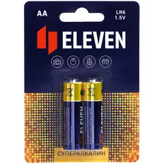 Батарейка Eleven SUPER AA (LR6) алкалиновая, BC2, фото 1