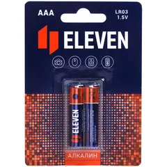 Батарейка Eleven AAA (LR03) алкалиновая, BC2, фото 1