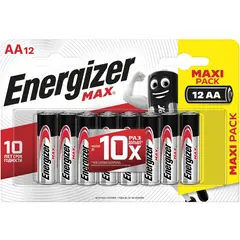 Батарейки КОМПЛЕКТ 12 шт,ENERGIZER Max, AA (LR06, 15А),алкалиновые,пальчиковые, блист, E301531401, фото 1