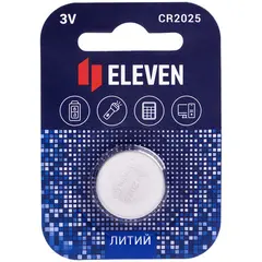 Батарейка Eleven CR2025 литиевая, BC1, фото 1