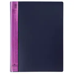 Папка с 20 вкладышами Durable &quot;DuraLook Color&quot;, 17мм, 700мкм, антрацит-розовая, фото 1